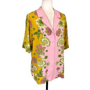 Rachel Zoe pink and yellow shirt, NWOT